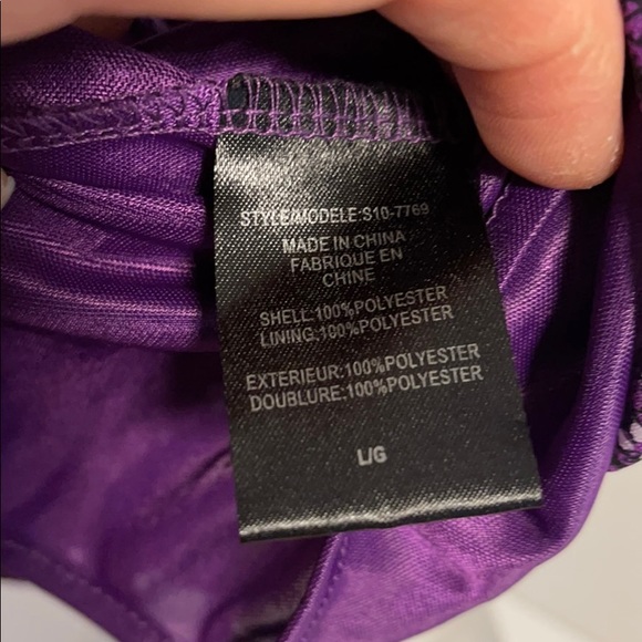 Beecher Brook Purple crisscross, cold should shirt - Picture 10 of 10